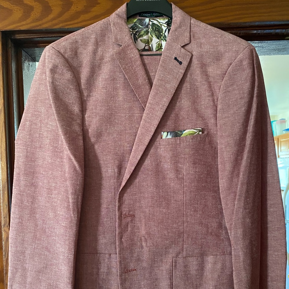 Soft red suit